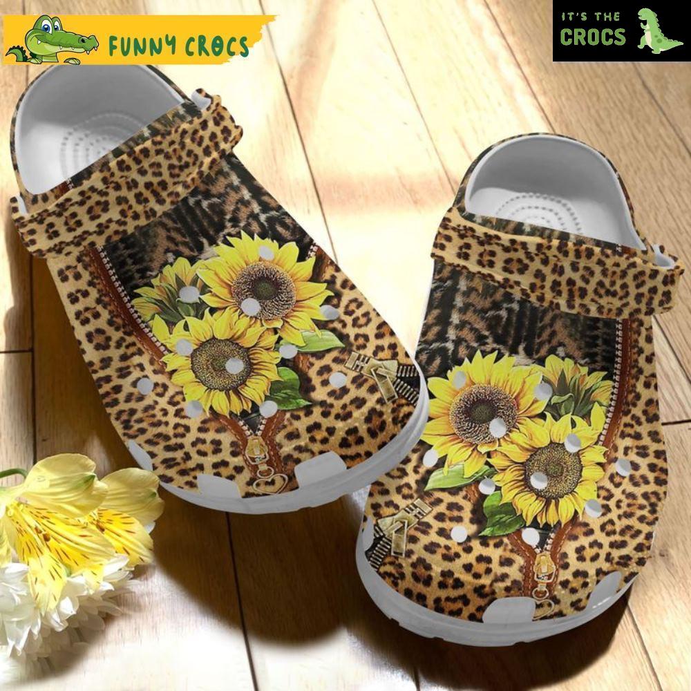 Animal Skin Sunflower Cheetah Floral Crocs