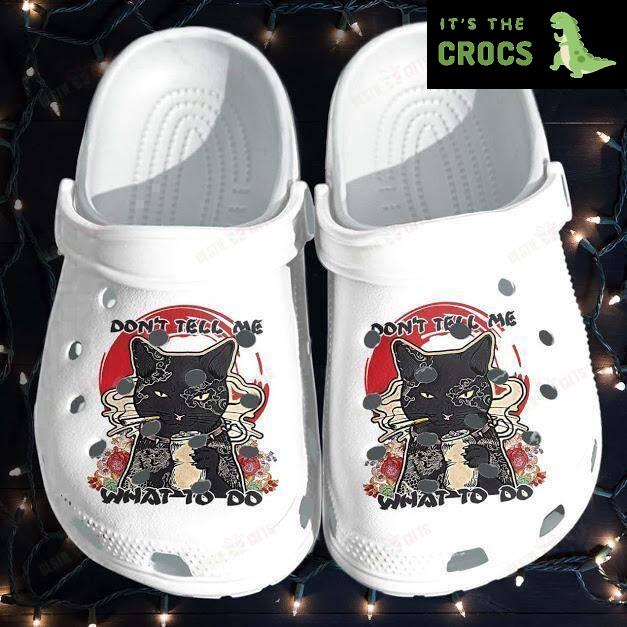 Anime Black Cat Cool Crocs Classic Clogs Shoes
