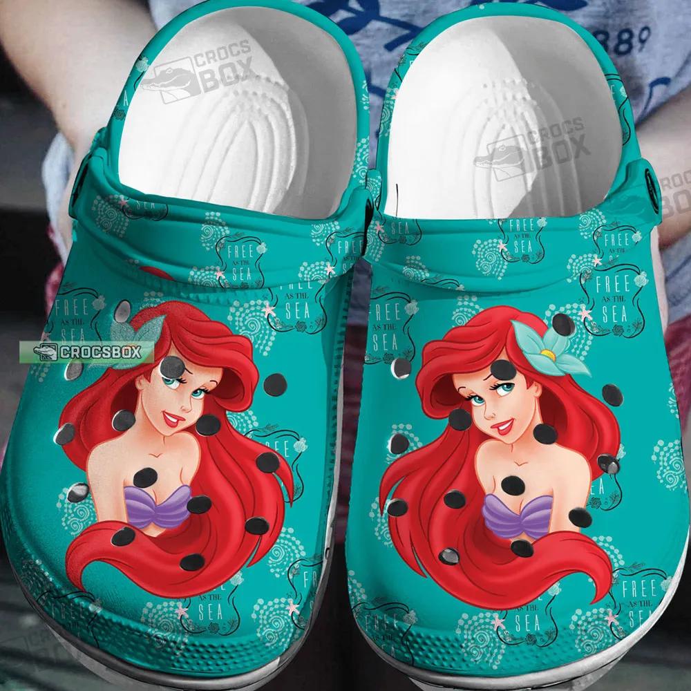 Ariel Disney Cartoon Crocs Mermaid Gift For Women