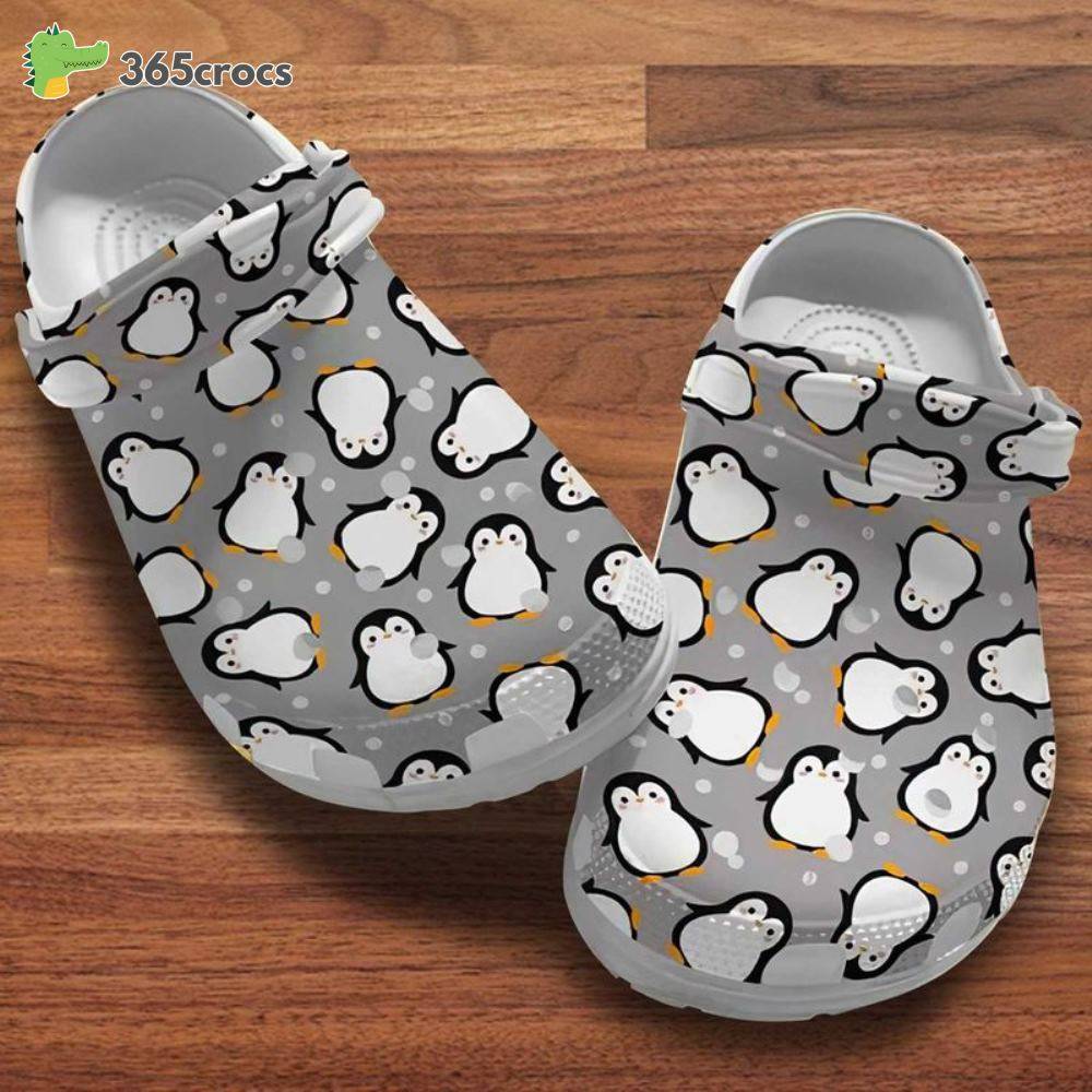 Baby Penguin Happy World Penguin Day April Birthday Gift For Children Son Daughter Crocs Clog Shoes