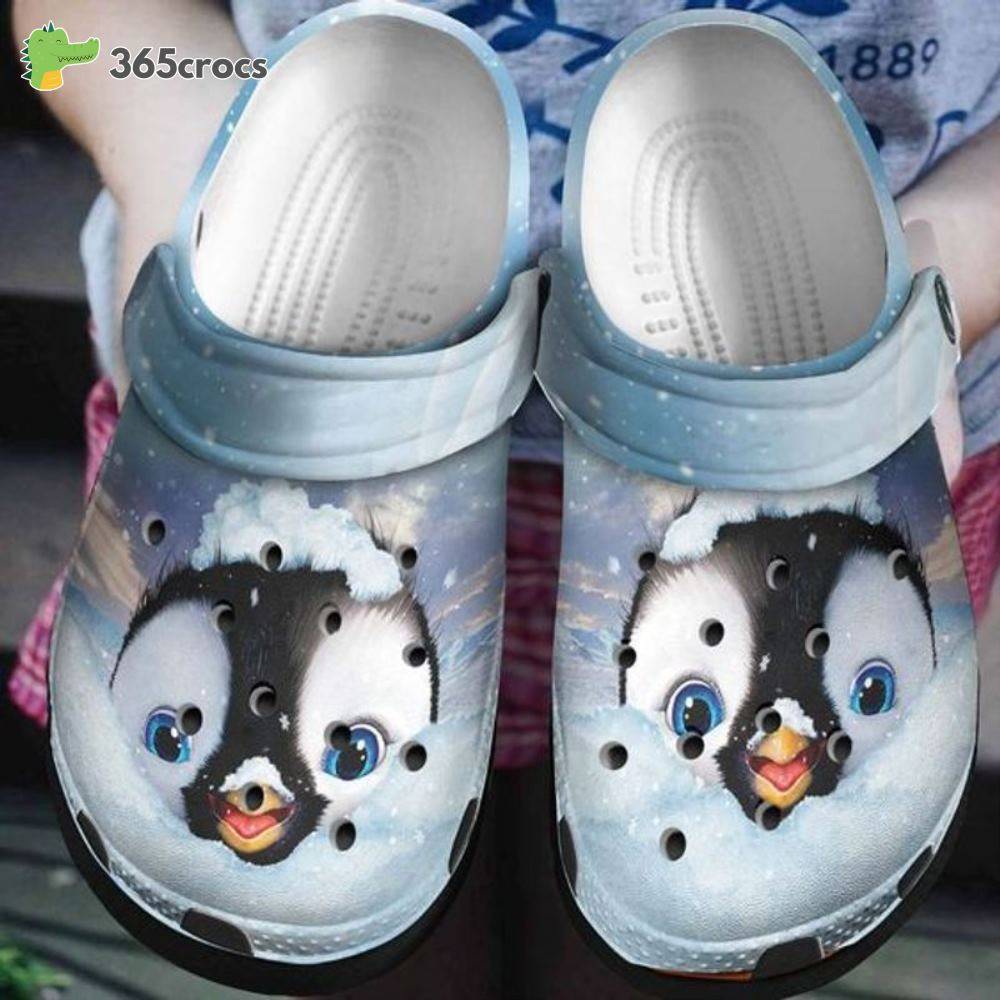 Baby Penguin Snows Merry Christmas Gift For Penguin Lovers Crocs Clog Shoes