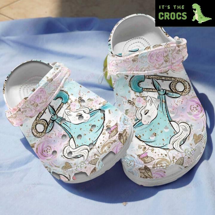 Baby Unicorn Crocs Classic Clogs Shoes