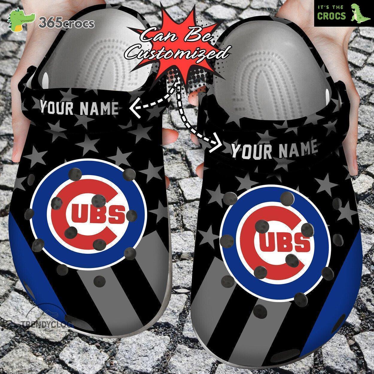 Baseball Chicago Cubs Star Flag Personalized Fan’s Choice Clog Footwear