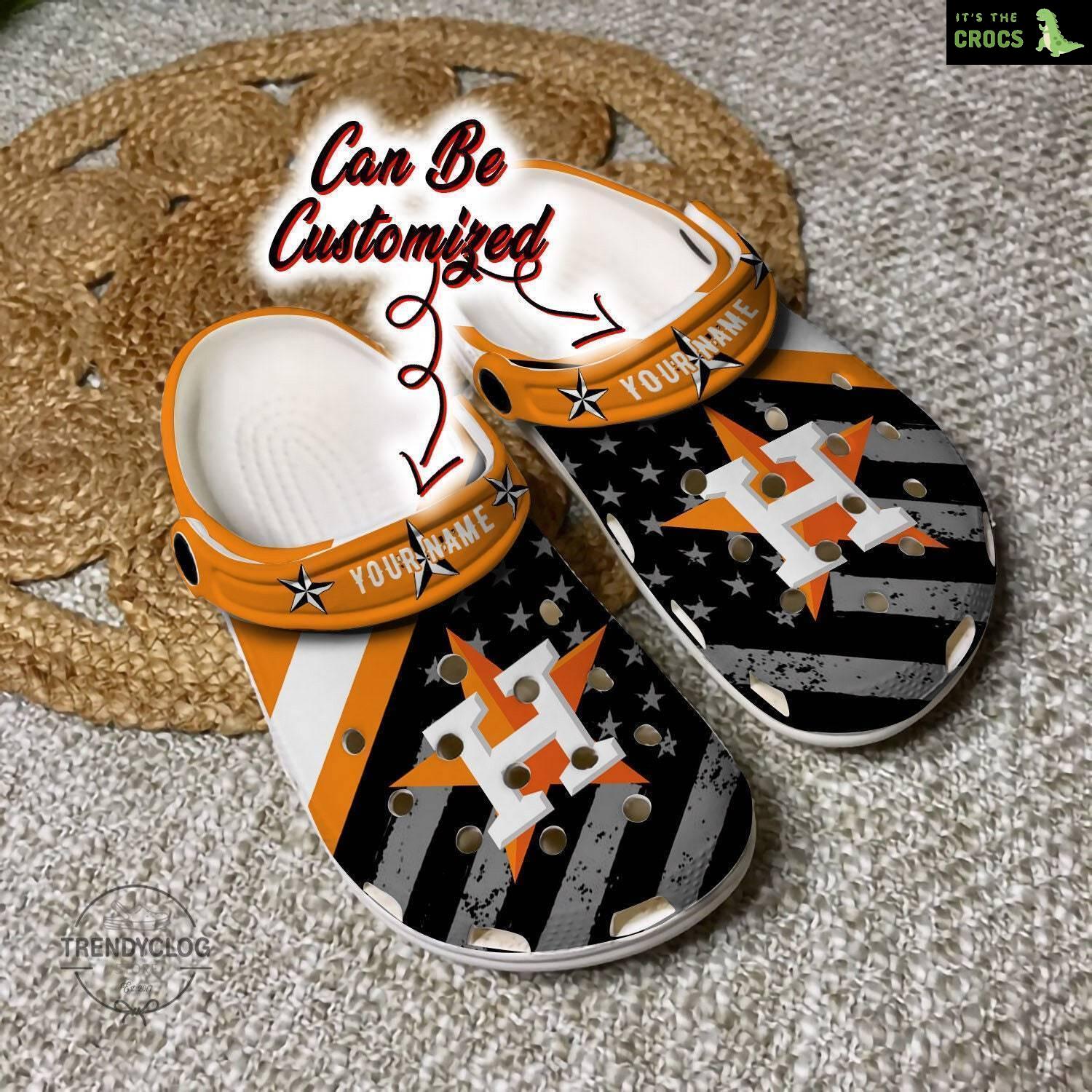 Baseball Classic Clogs Shoes Personalized Hastros American Flag Clog Shoes, Shoes Birthday Gift