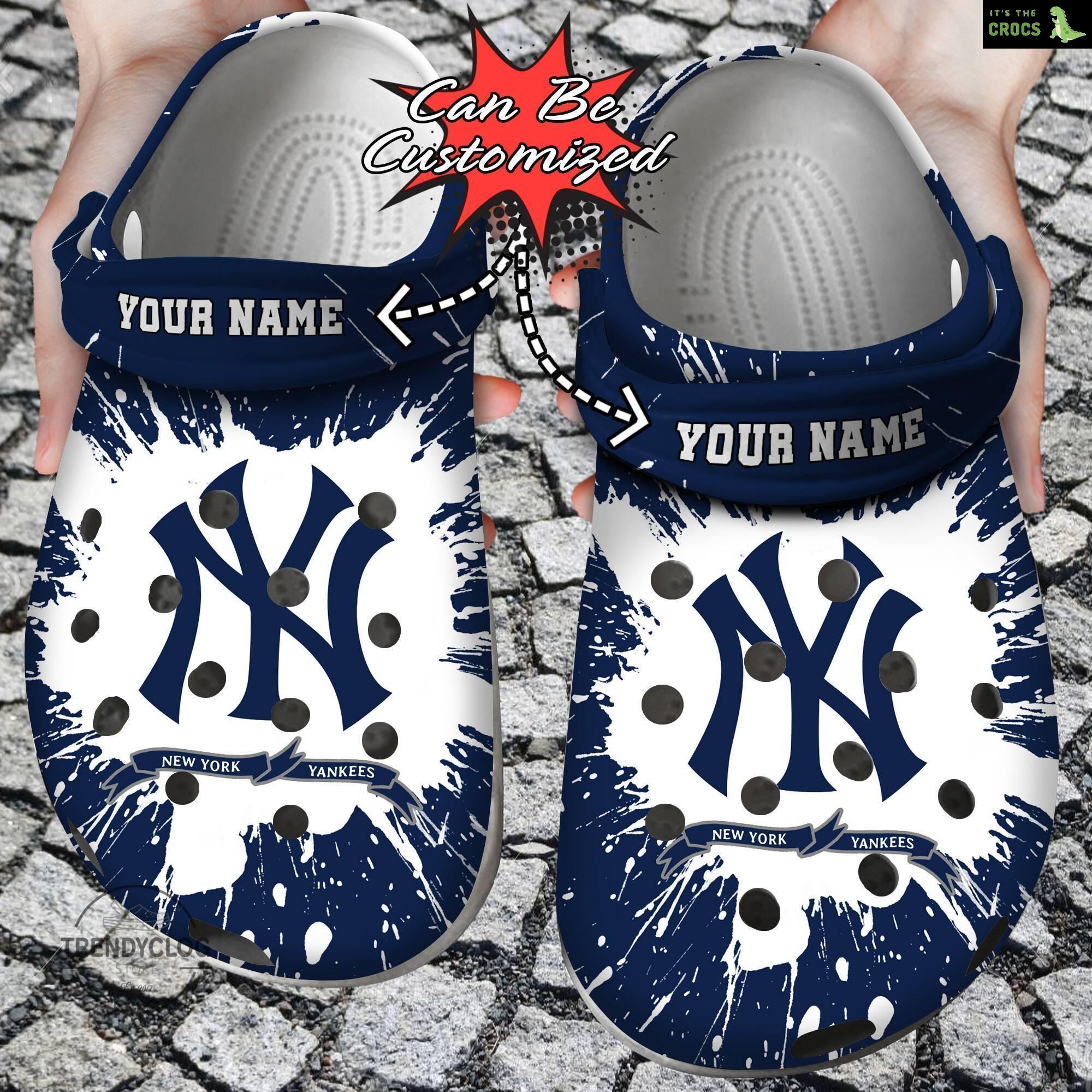 Baseball Crocs Personalized NY Yankees Team Clog Shoes