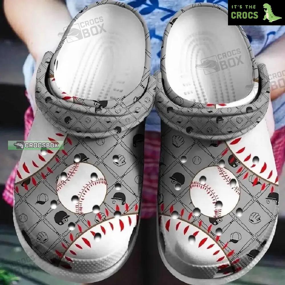 Baseball Pattern Crocs Gift For Baseball Lovers