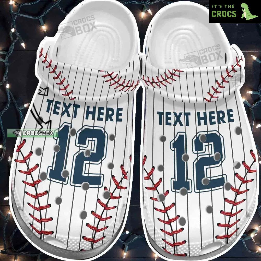 Baseball Uniform Team Personalized Crocs