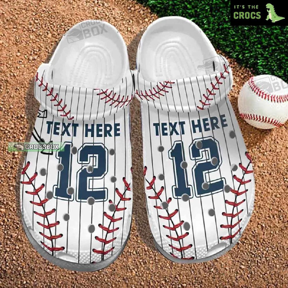 Baseball Uniform Team Personalized Crocs