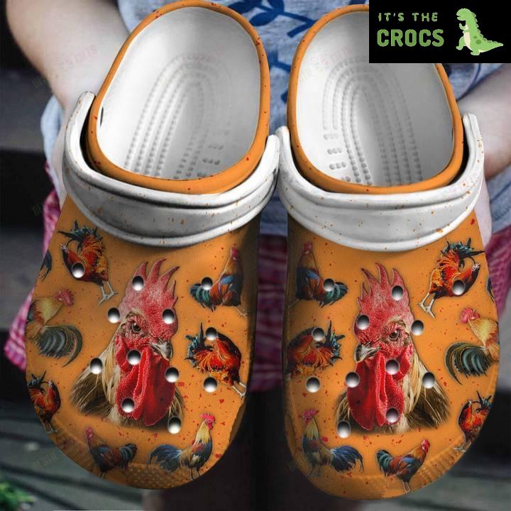 Best Gifts For Rooster Lovers Crocs Classic Clogs Shoes
