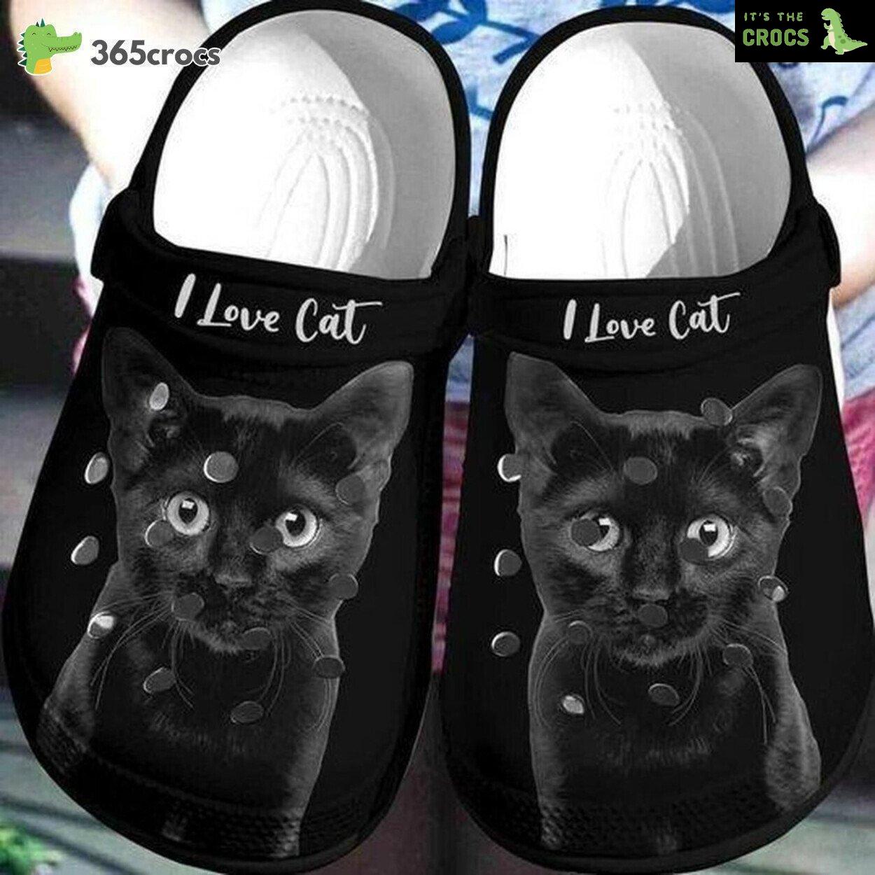 Black Cat Lover’s Personalized Comfortable Rubber Clog Shoes