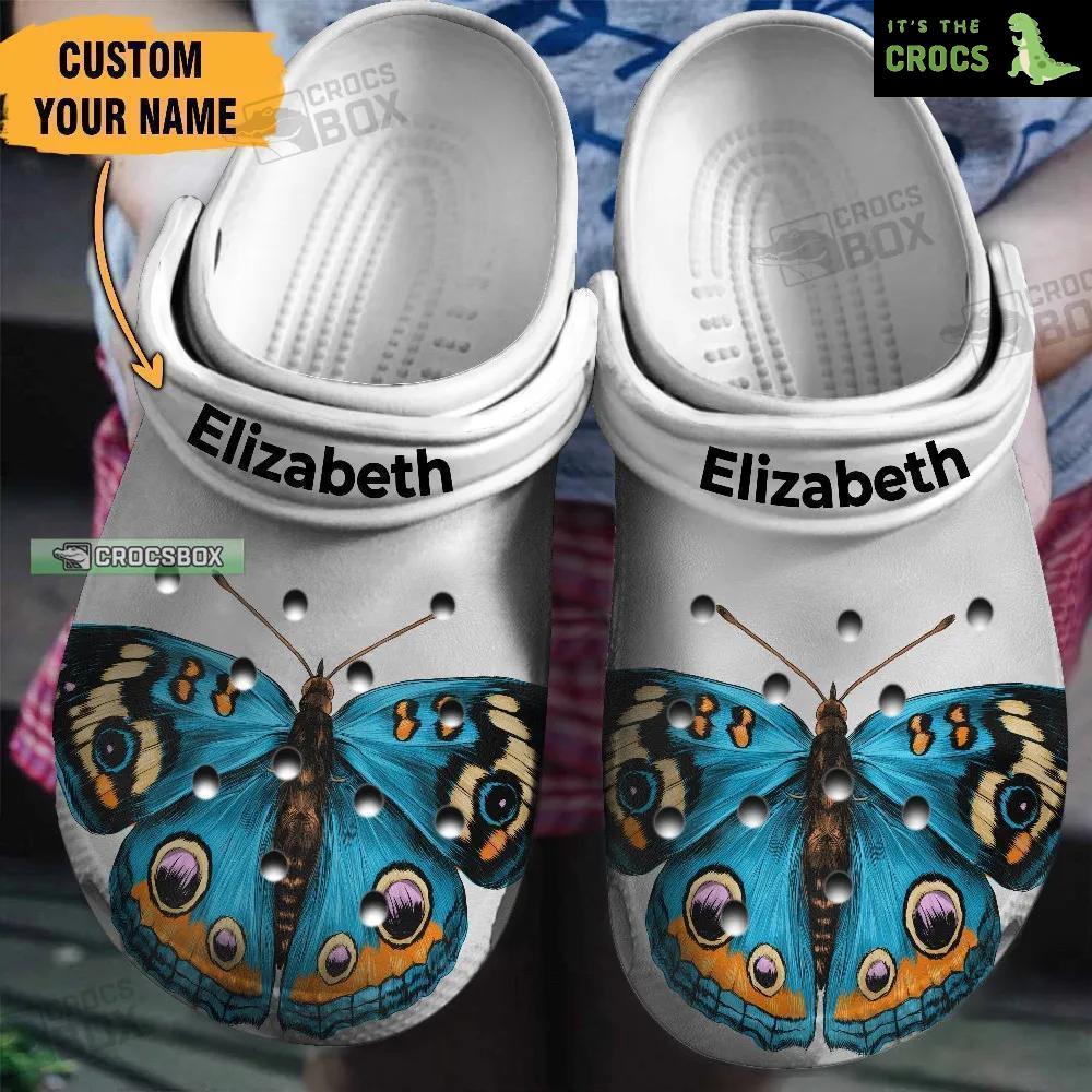 Blue Butterfly Personalized Crocs