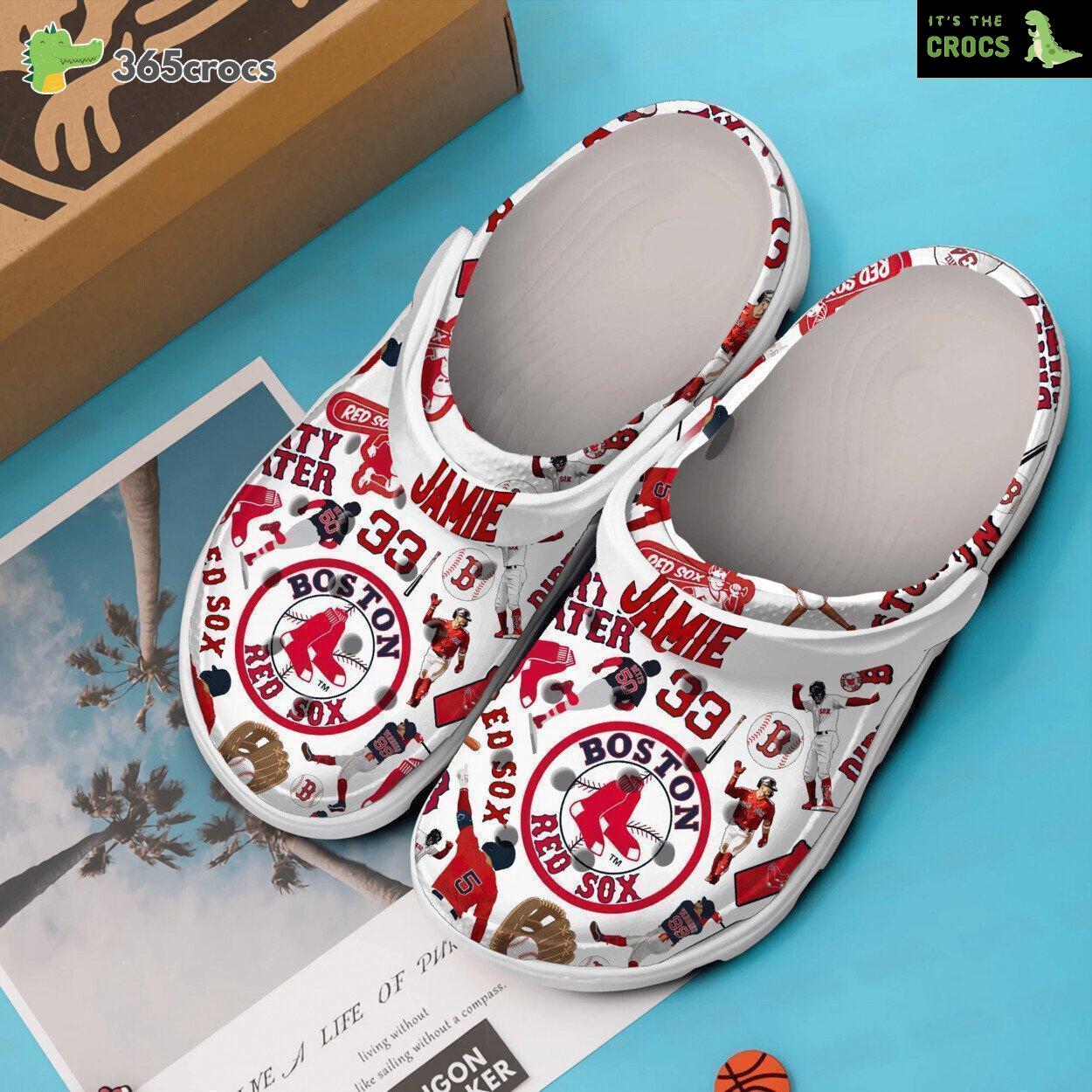 Boston Red Sox MLB Comfortable Clog Shoe Unique Sport Inspired Collection