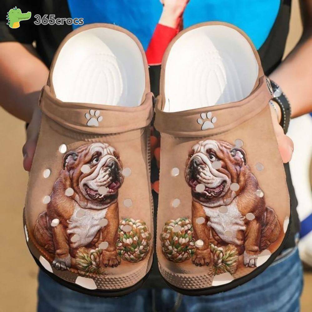 Bulldog Classic Clogs Shoes Pet Lovers Croc Water Shoes Bull Dog Lovers Crocs Clog Shoes