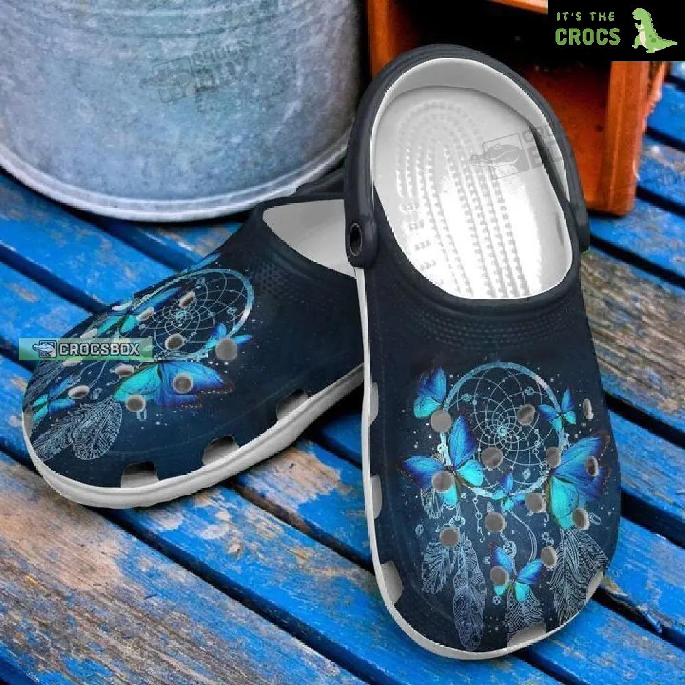 Butterfly Dreamcatcher And Classic Crocs Clogs