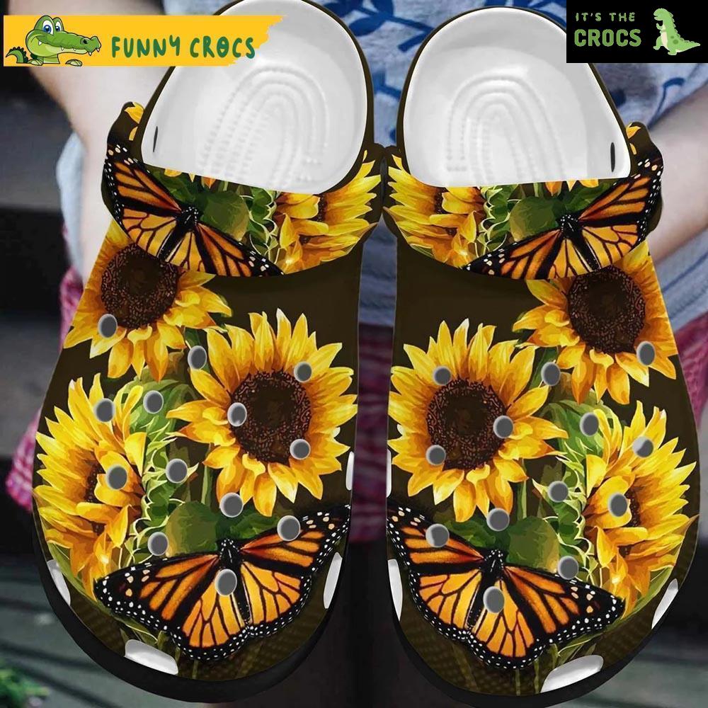 Butterfly Flower Crocs Shoes