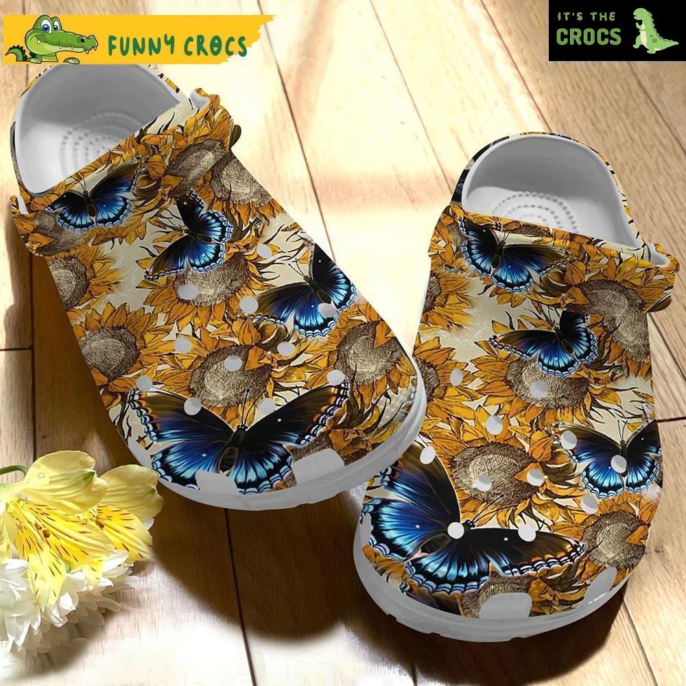 Butterfly Flower Crocs Slippers
