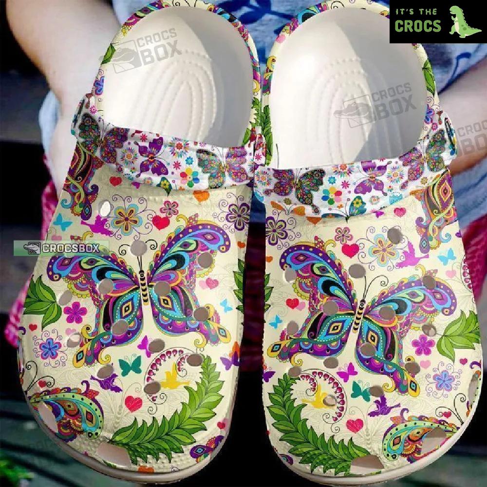 Butterfly Hippie Classic Crocs Shoes