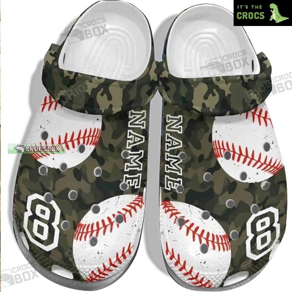 Camo Baseball Crocs For Army Veteran – Baseball Custom Shoes