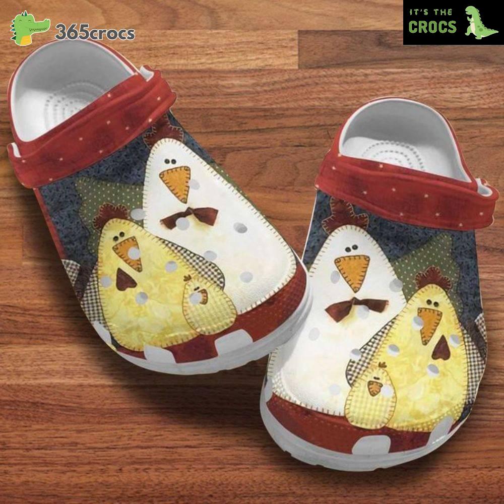 Cartoon Chicken Familys Best Gift For Chicken Lovers Crocs Clog Shoes