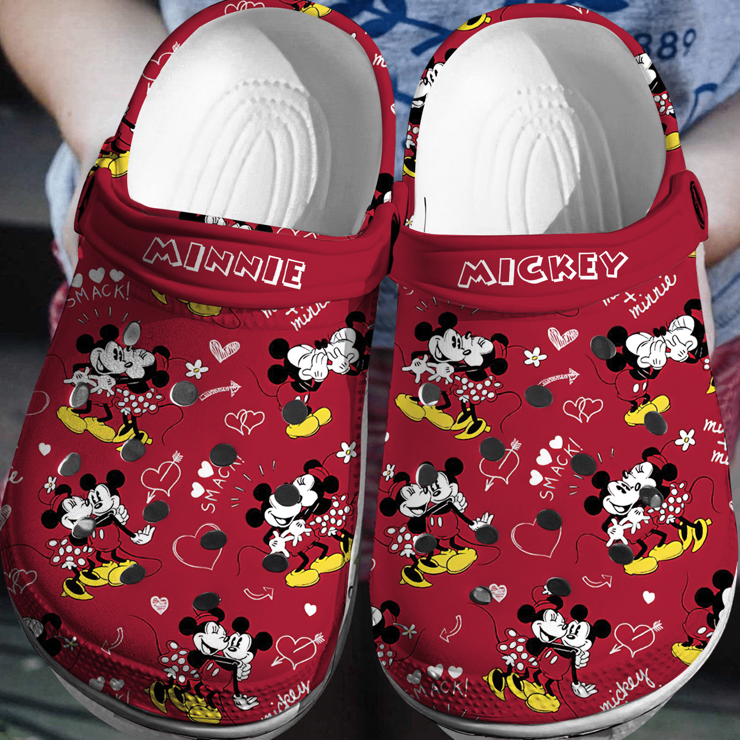Cartoon Comfort: Mickey Minnie 3D Clog Shoes