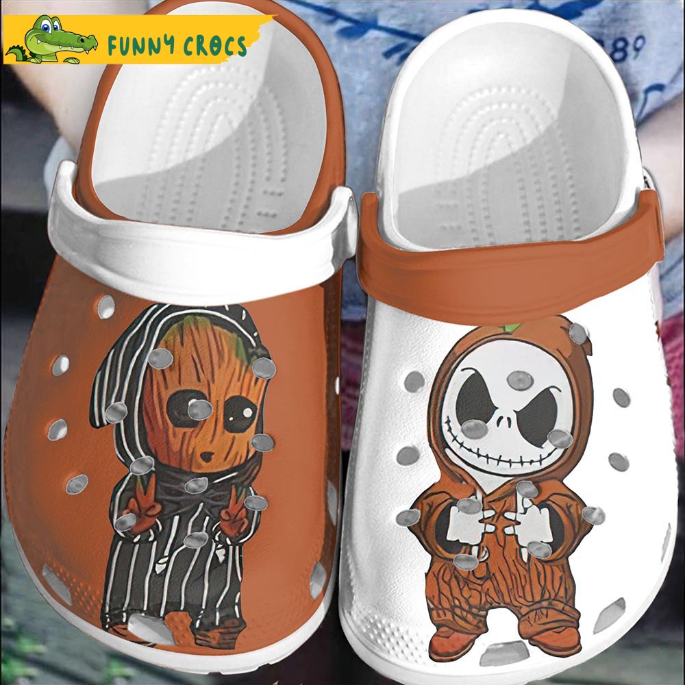 Cartoon Groot And Jack skellington Crocs – Discover Comfort And Style Clog Shoes
