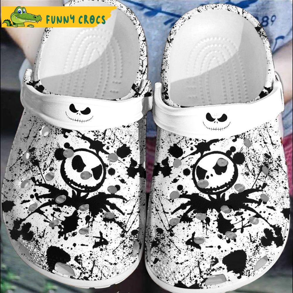 Cartoon Movie Art Jack Skellington Crocs – Discover Comfort And Style Clog Shoes