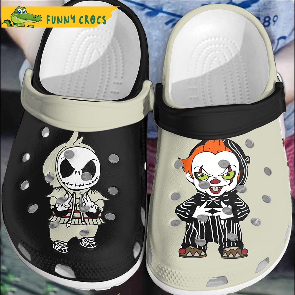 Cartoon Spooky Clown And Jack Crocs – Discover Comfort And Style Clog Shoes