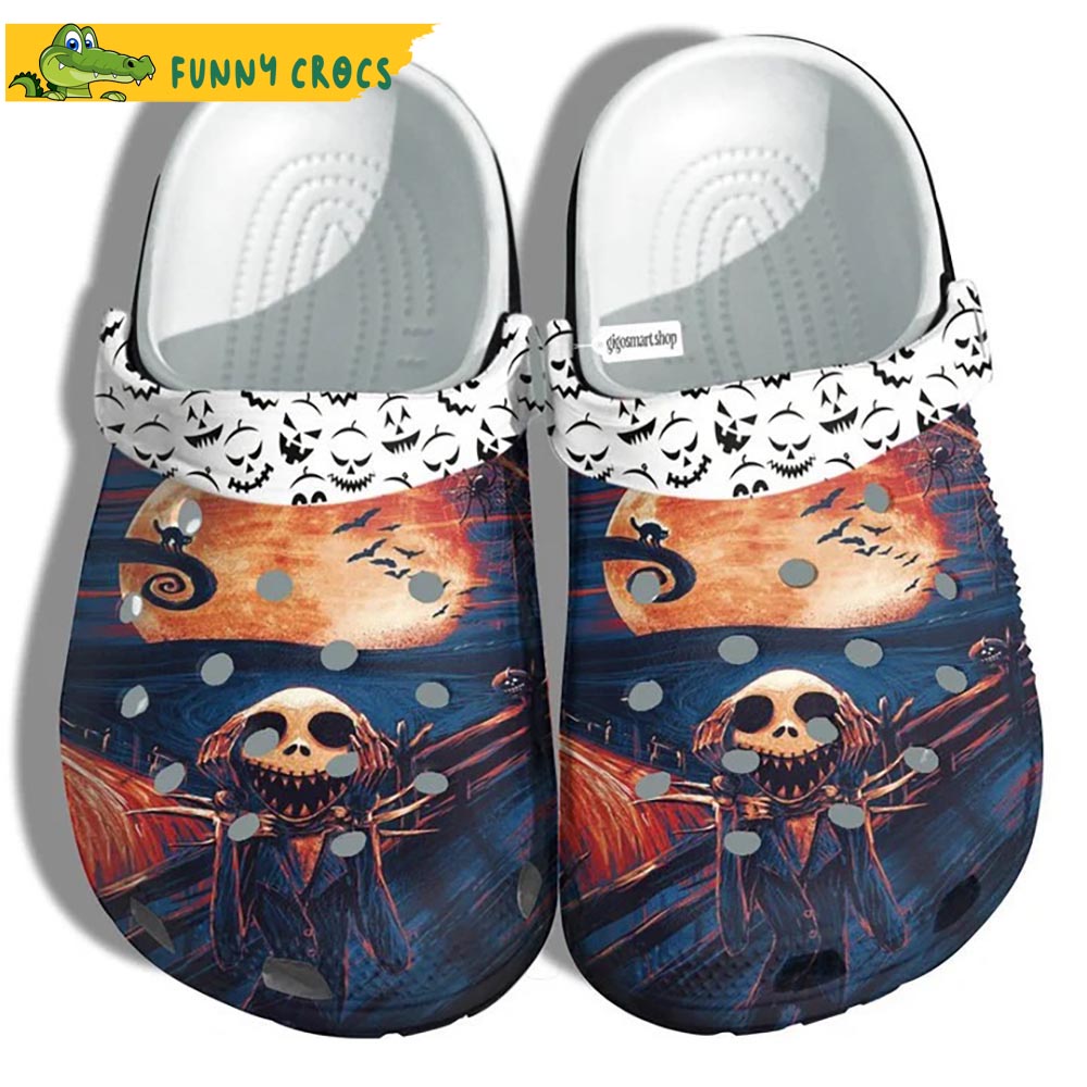 Cartoon Sunset Jack Skellington Crocs – Discover Comfort And Style Clog Shoes