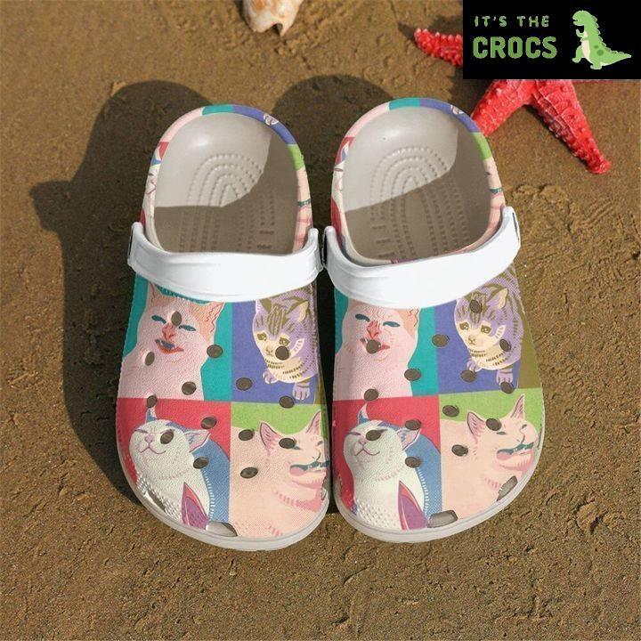 Cat 4 Meme Cats Of The Apocalypse Classic Clogs Crocs Shoes