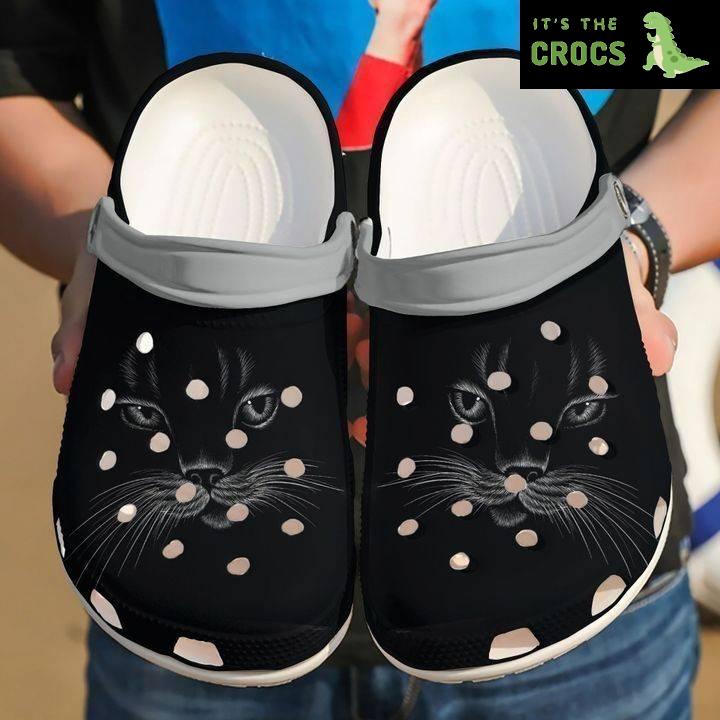 Cat Black Face Classic Clogs Crocs Shoes