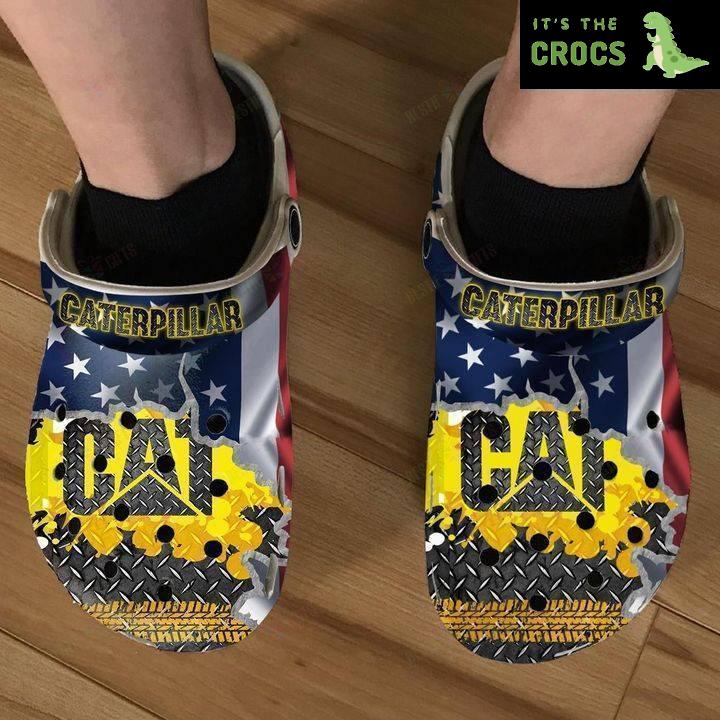 Cat Caterpillar Crocs Classic Clogs Shoes