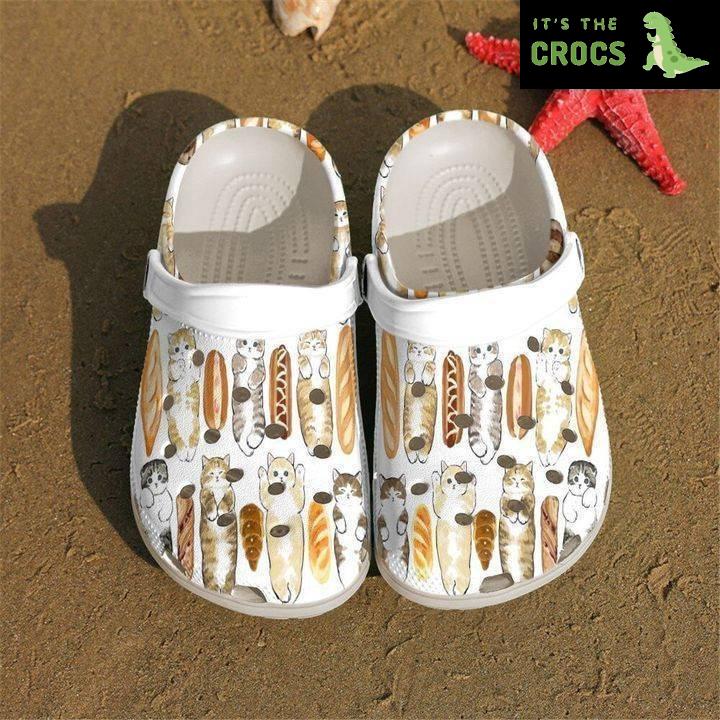 Cat Cute Bread Classic Clogs Crocs Shoes