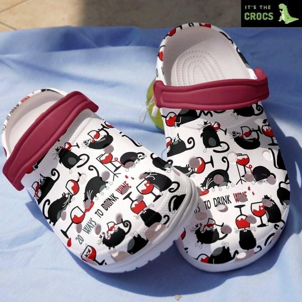 Cat Wine Crocs Shoes Kawai Meme Funny – 20 Ways To Drink Wine Crocs Shoes Crocbland Clog