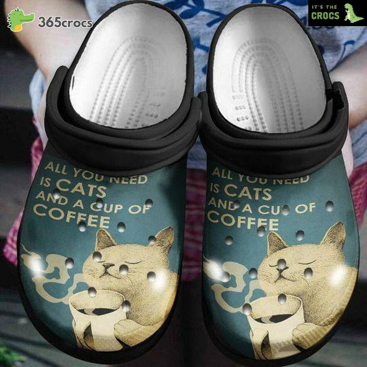 Cats Coffee Personalized Lover’s Dream Comfy Rubber Clog Footwear