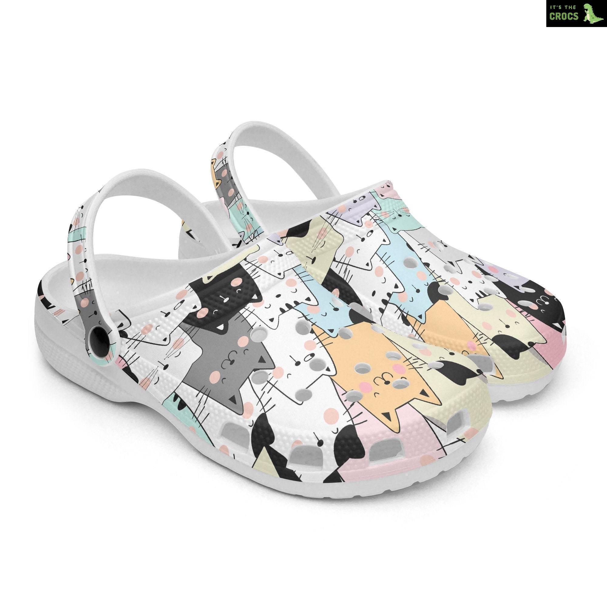 Cats Shoes Unisex, Kawaii Cute Crocs Clogs