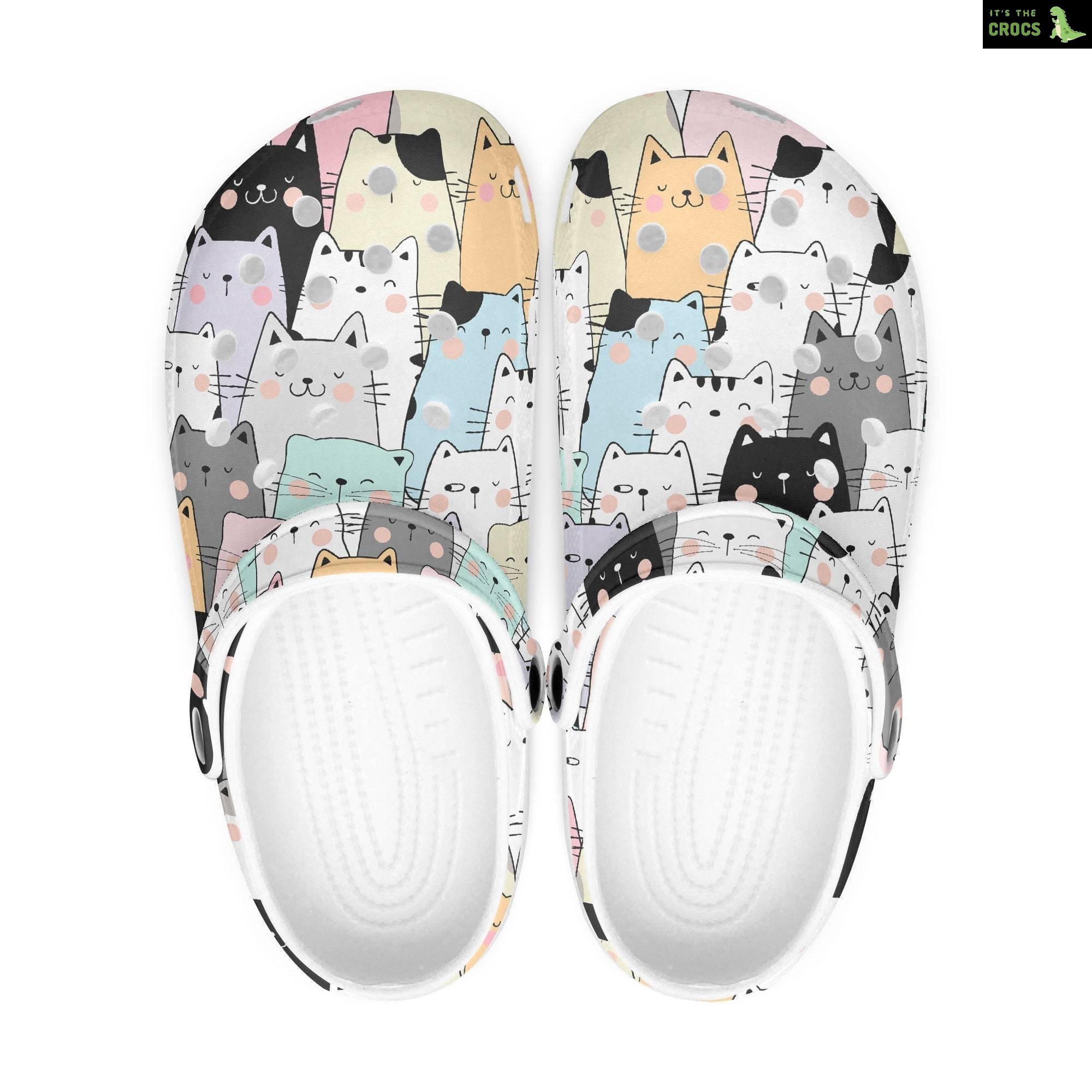 Cats Shoes Unisex, Kawaii Cute Crocs Clogs