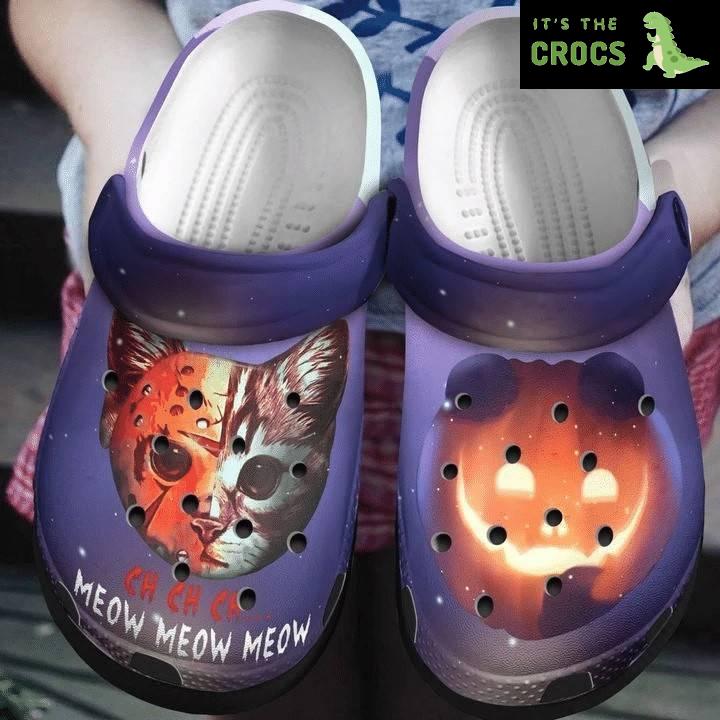 Ch Meow Cat Jason Voorhees Crocband Clogs