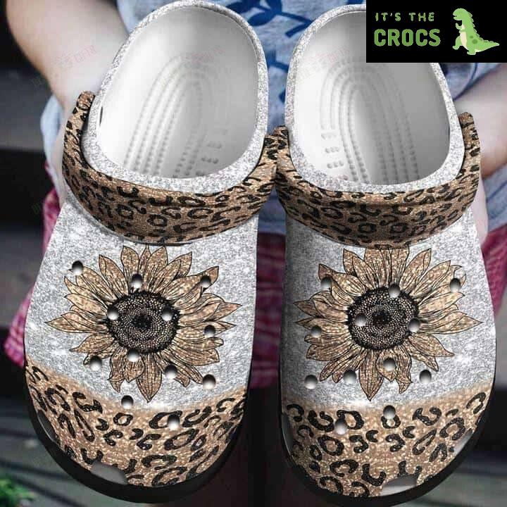 Cheetah Crocs Classic Clogs Shoes