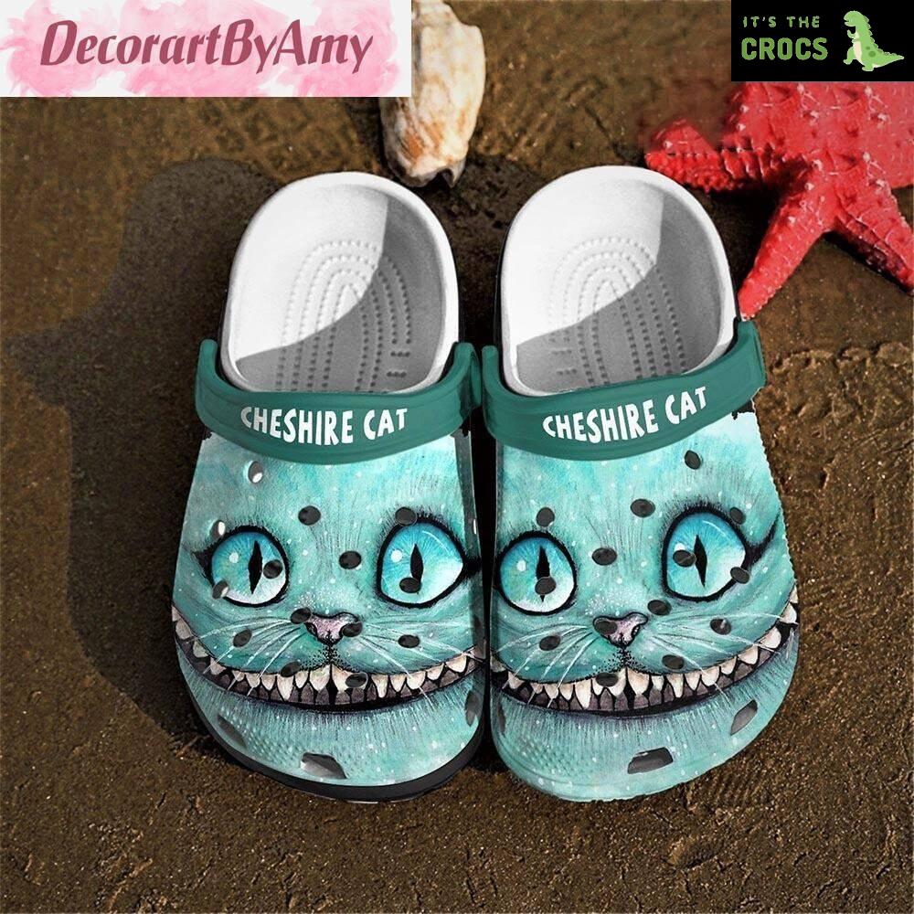 Cheshire Cat Alice Disney Summer Crocs Sandals Gift