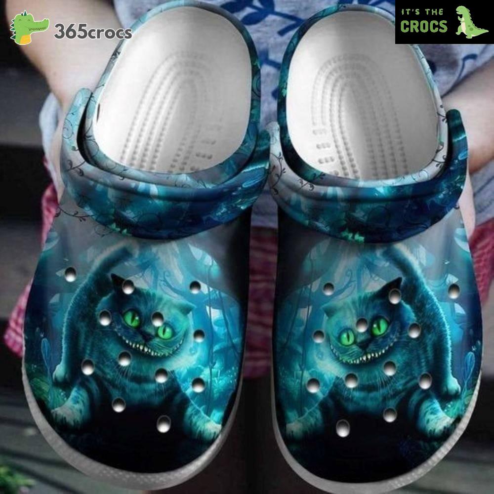 Cheshire Cat Alice In Wonderland Disney Cartoon Adults Crocs Clog Shoes