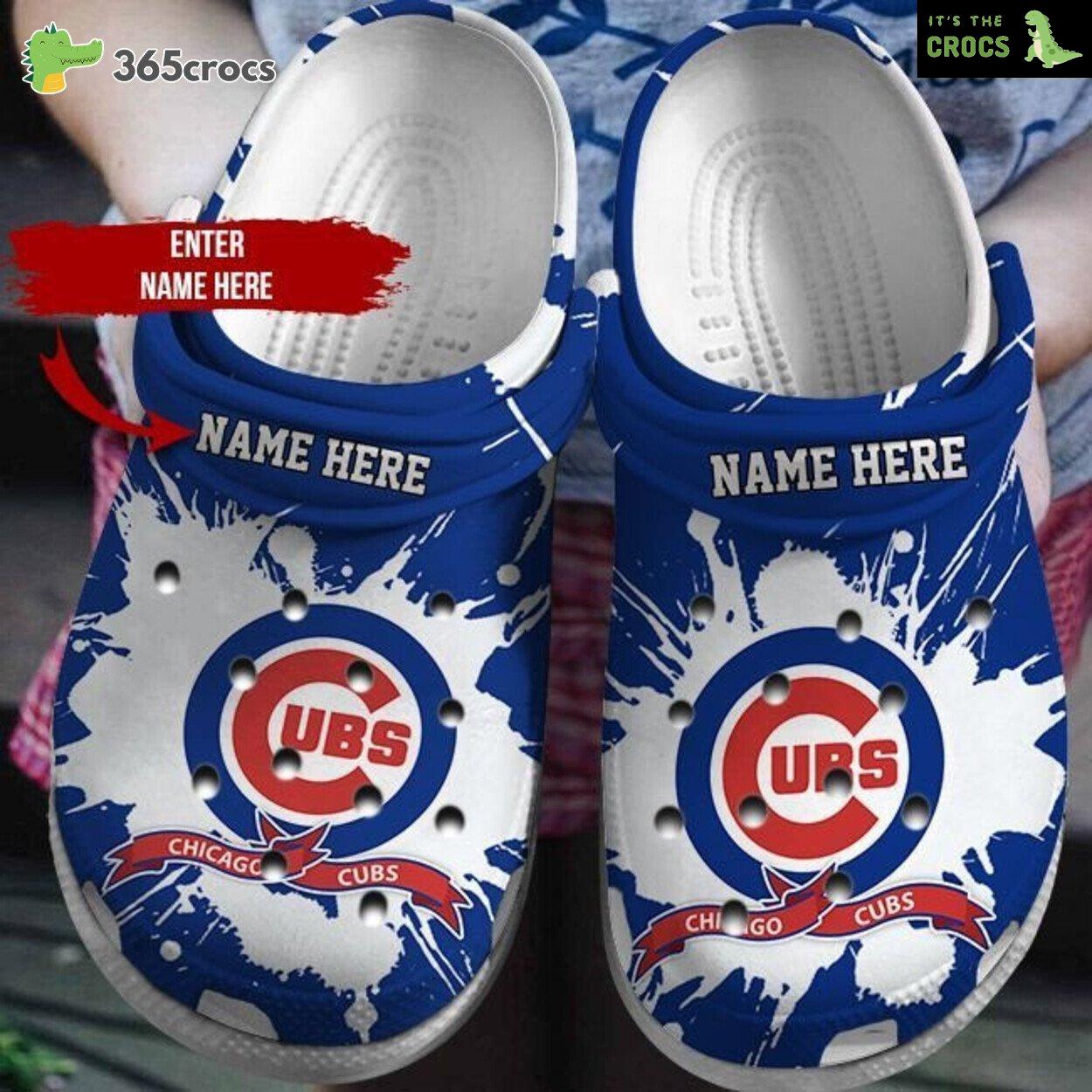 Chicago Cubs Fan Personalized Unique Design Numbered Clog