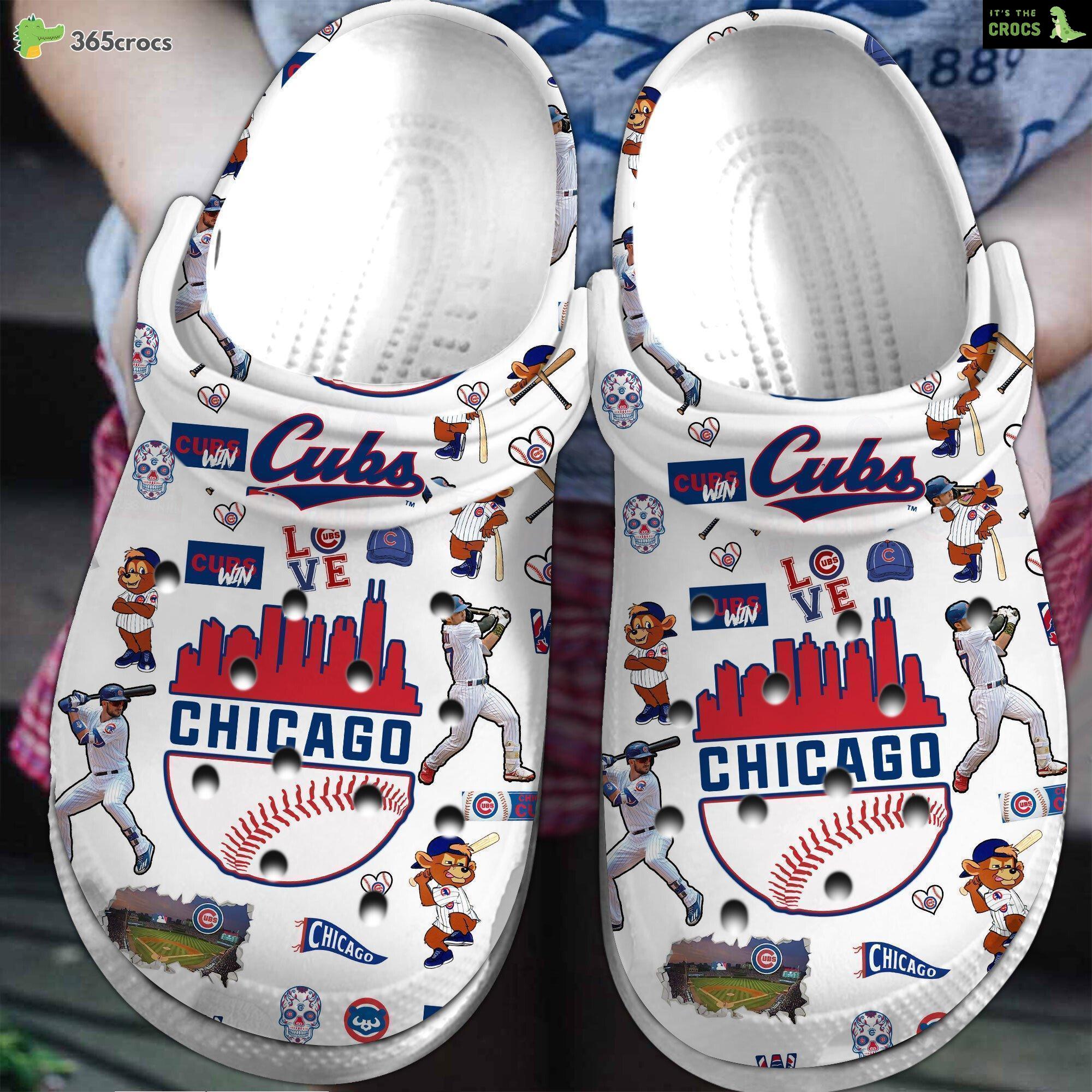 Chicago Cubs MLB Fans Comfortable Clogs Shoes Crocs Edition Sporty