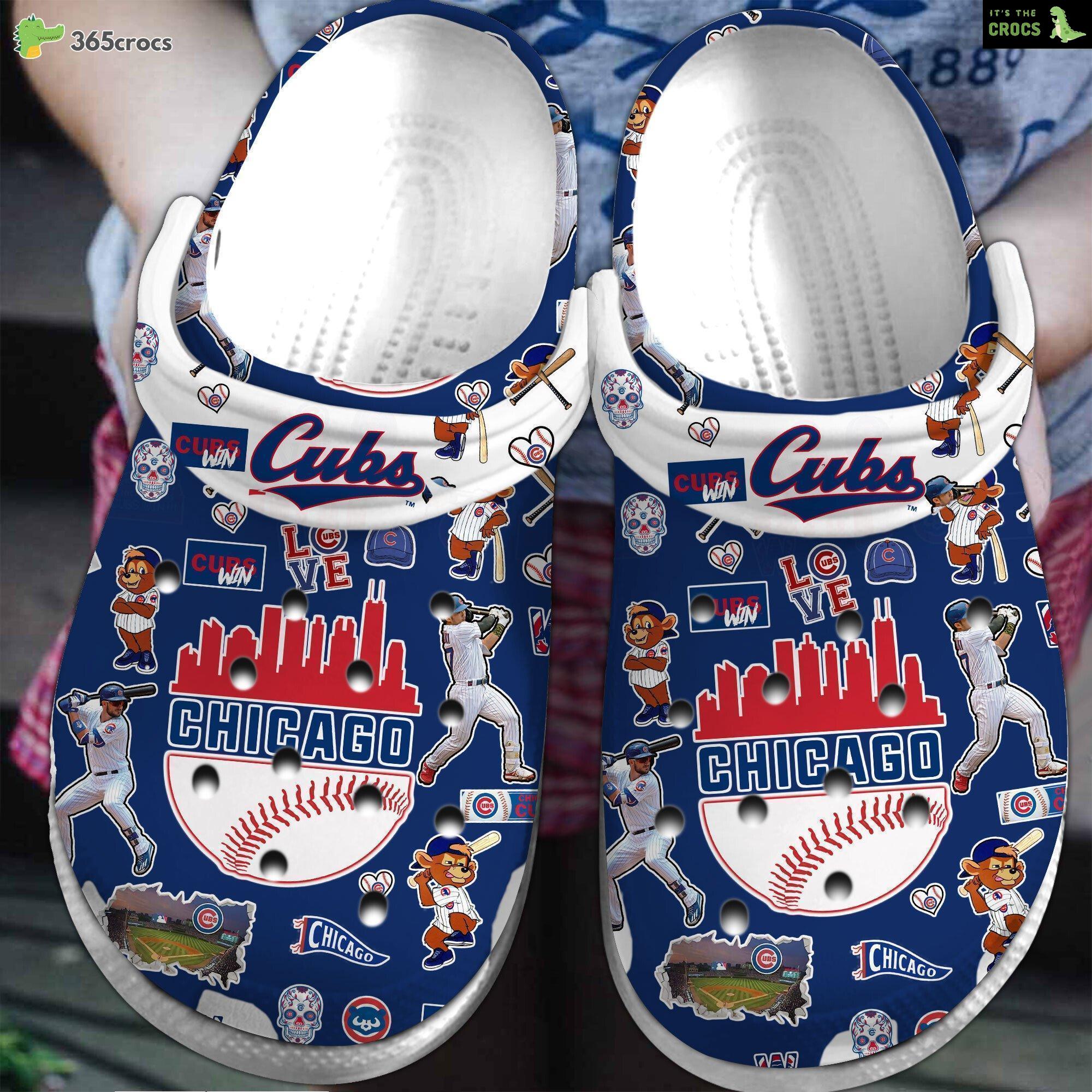 Chicago Cubs MLB Series Comfortable Crocs Clogs Baseball Footwear Design