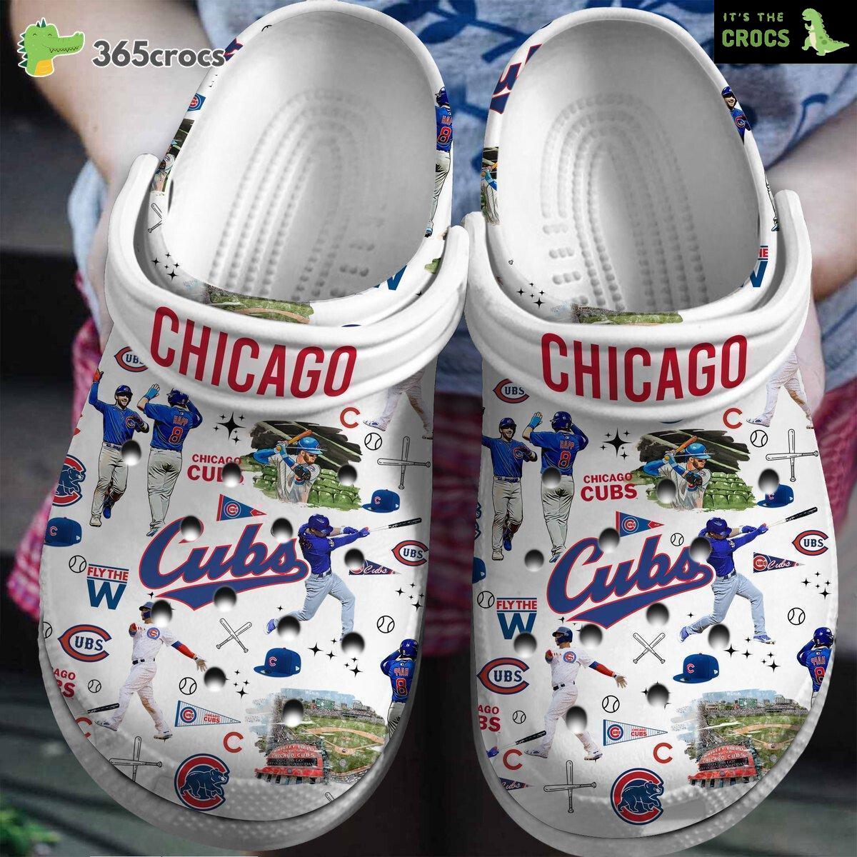 Chicago Cubs MLB Sports Fans Ultimate Comfort Crocs Clogs Footwear Design