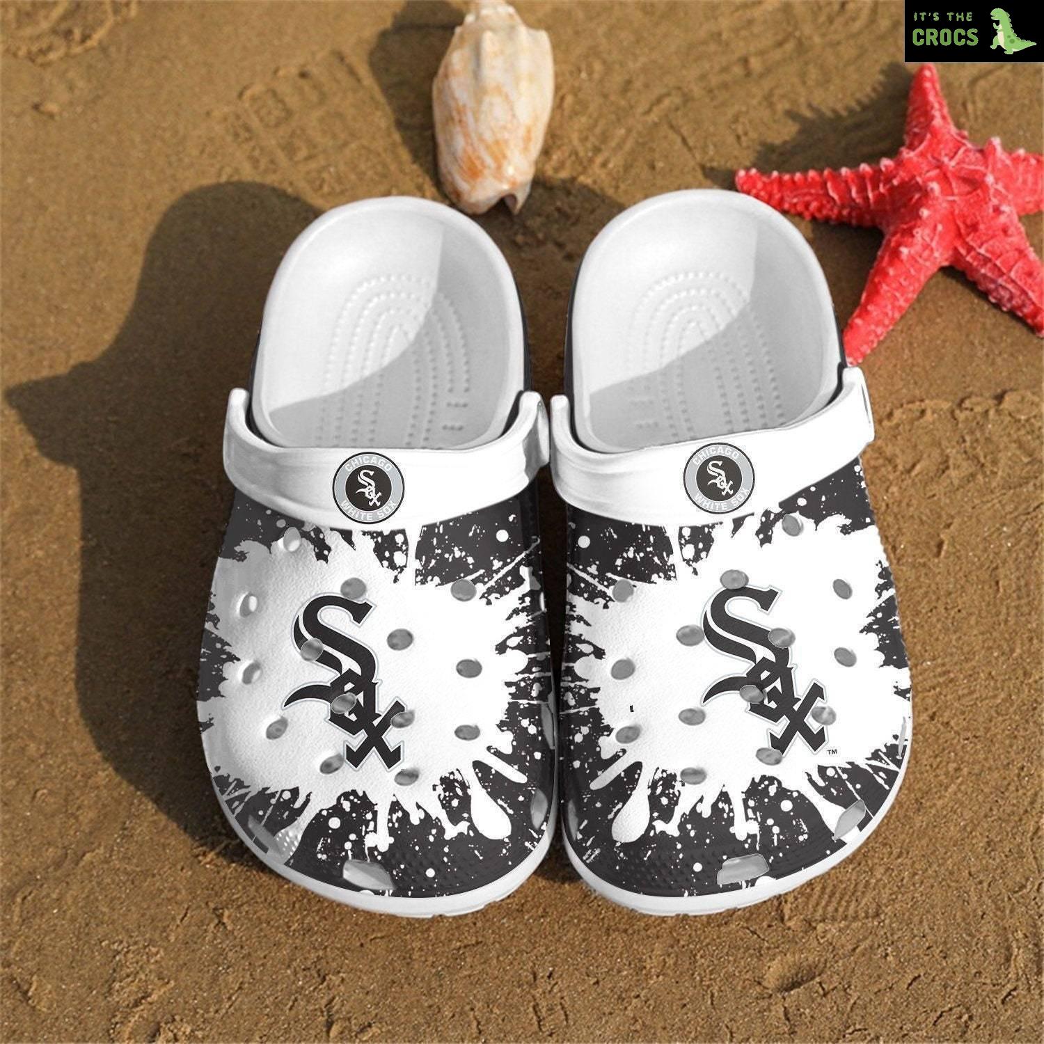 Chicago White Sox Gift For Fan Clog Shoescrocband Clogs Comfy, Adults Kids Crocs