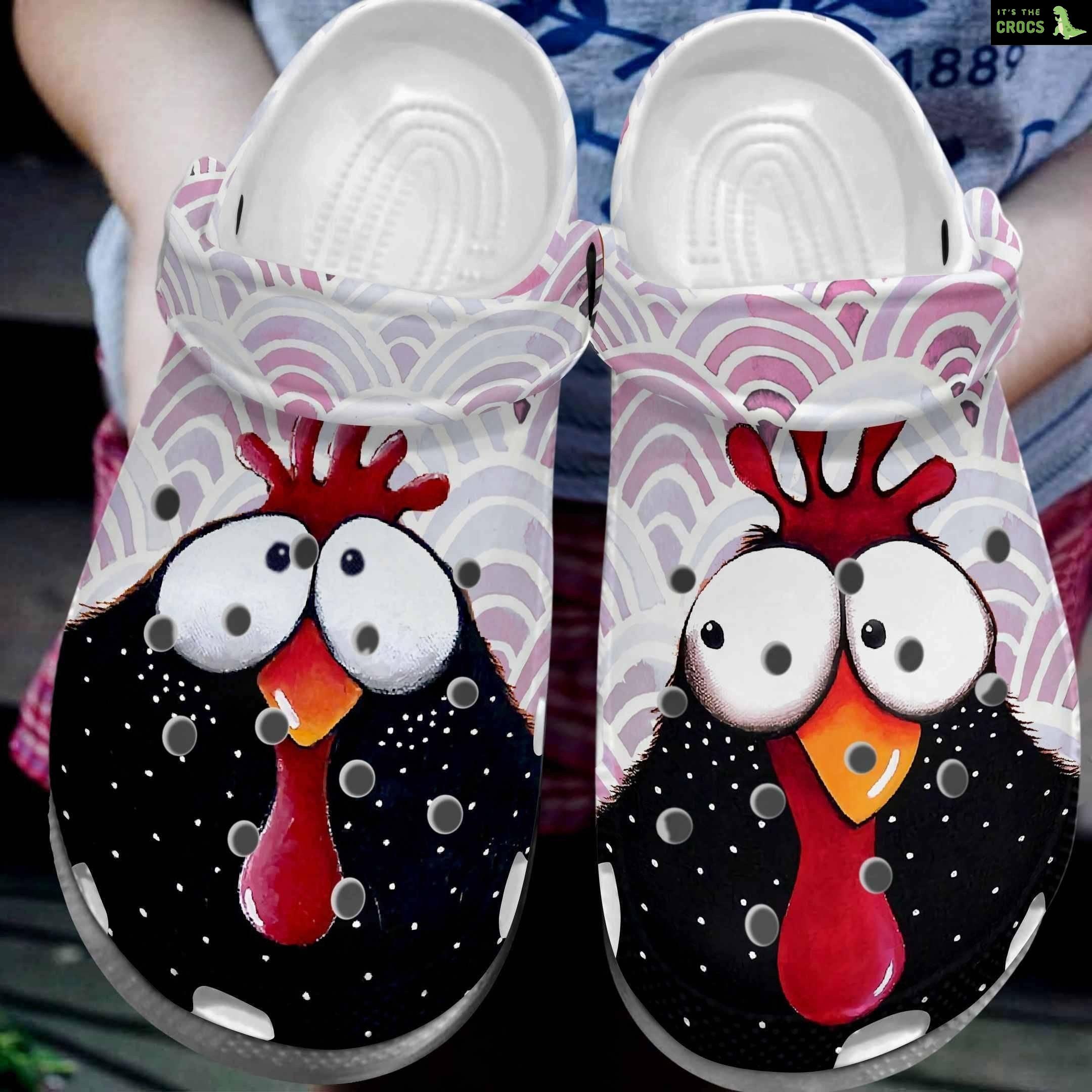 Chicken Crocband Clog Adorable Chicken Gifts For Girl Daughter Niece, Adults Kids Crocs