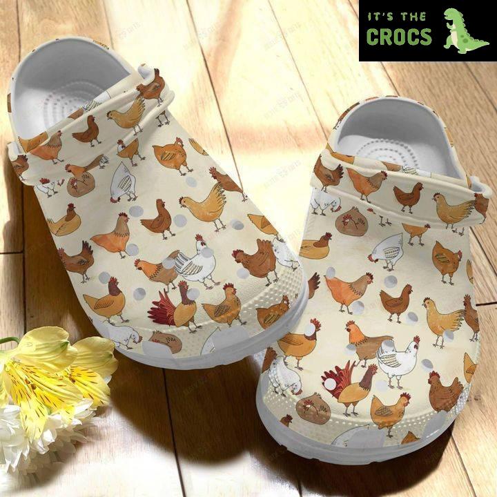 Chicken Cute Crocs Classic Clogs Shoes