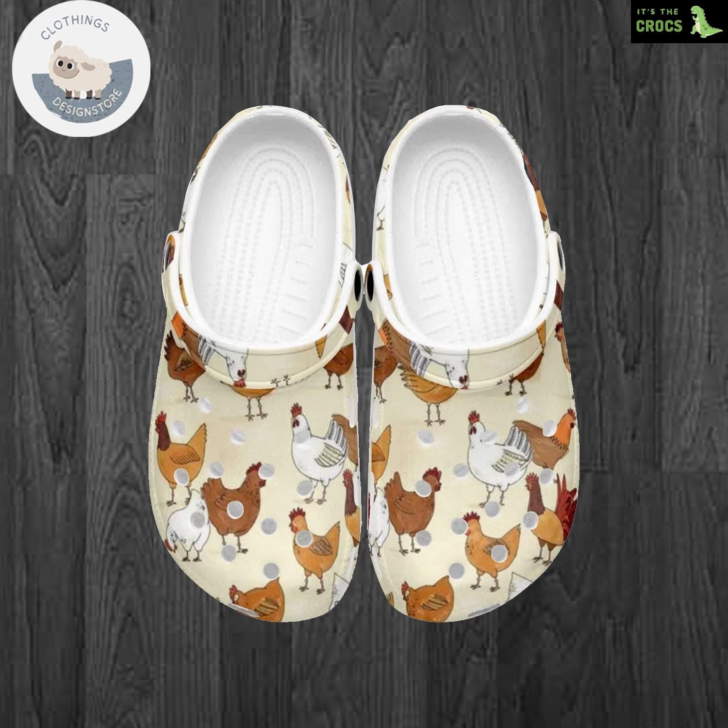 Chicken Farmer Unique Design Footwear Clog Shoes Farming Lovers Gift Idea