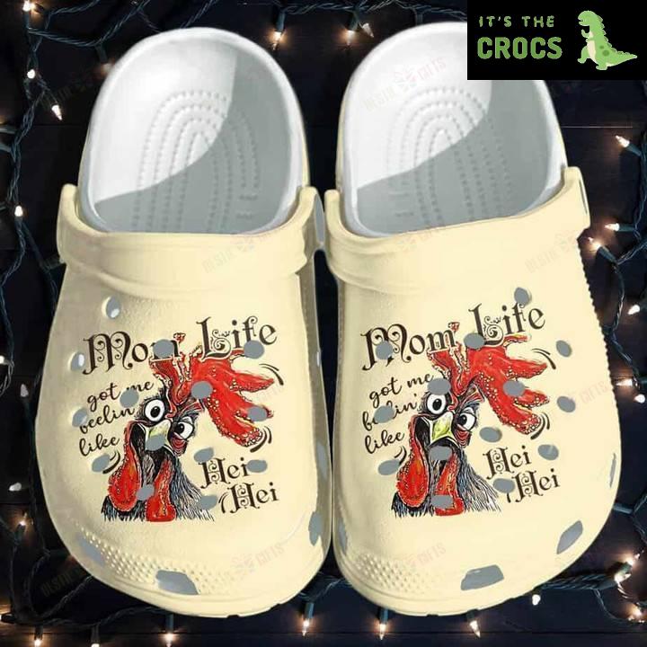 Chicken Mom Life Crocs Classic Clogs Shoes