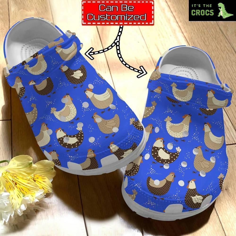 Chicken Print Crocs – Personalized Chicken Family Pattern Clog Shoes For Men And Women